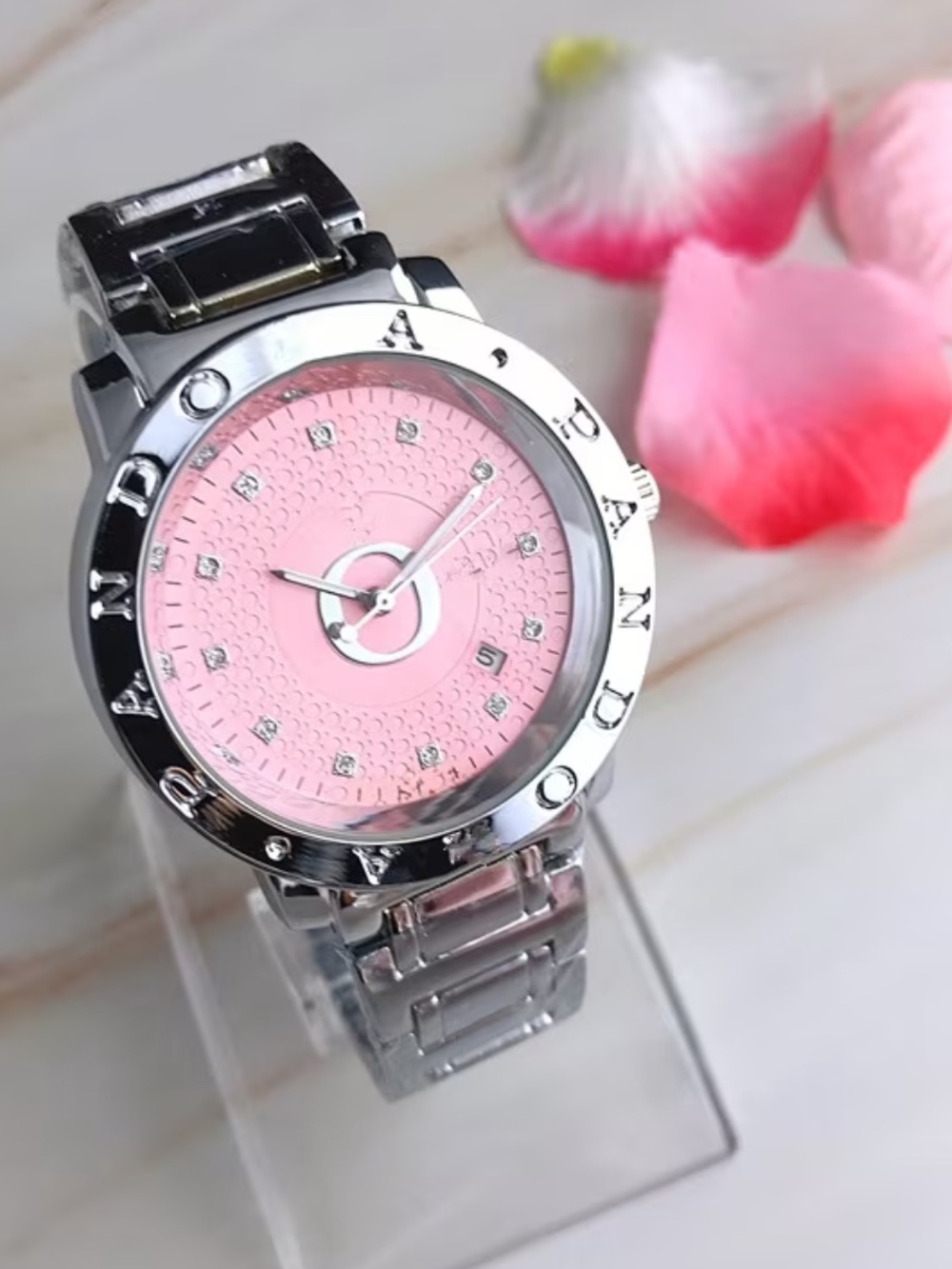 New Pandora Women's Pink Dial Bracelet Watch